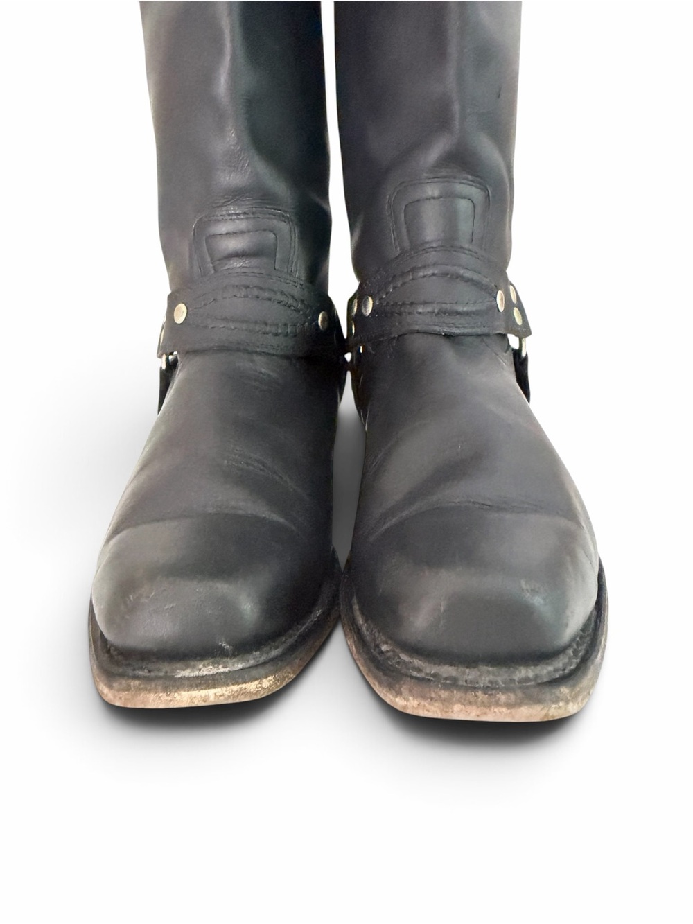 BOULET Black Leather Harness Motorcycle Biker Boots 6.5 - Picture 8 of 16